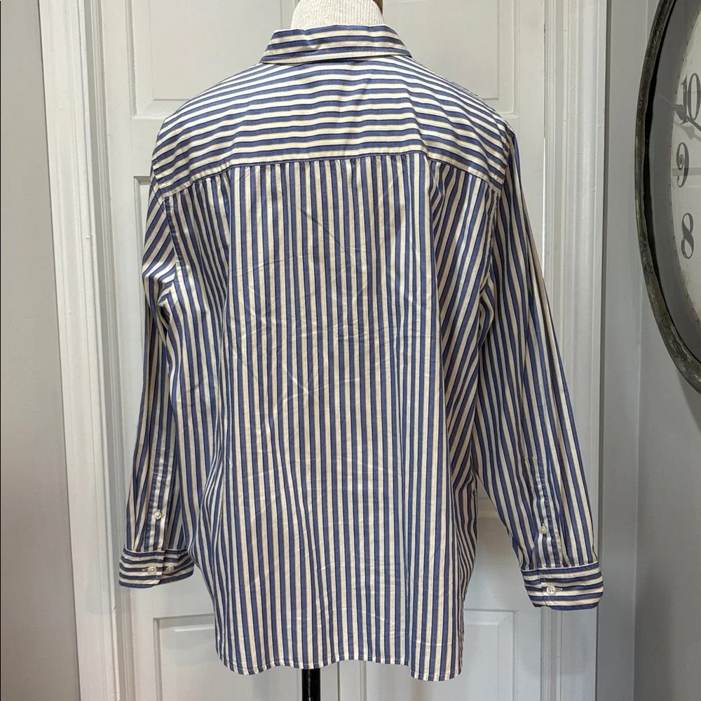 Lauren Ralph Lauren sz 2X  100% cotton long sleeve button down striped shirt - Picture 5 of 8